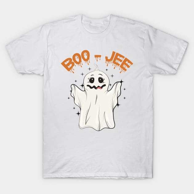 Spooky Season Cute Ghost Halloween Costume Boujee Boo-Jee T-Shirt by vestiti